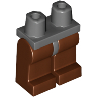 Lego nohy, červeno hnědá (4582634, 4225787)